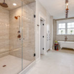 Laurel Pointe primary bathroom large shower claw foot tub -Infinity Homes - Festival of Homes