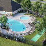Castlewood Homes community clubhouse with pool - Ryan Homes - Festival of Homes