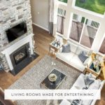 The Abbey living room fireplace - Maronda Homes - Festival of Homes